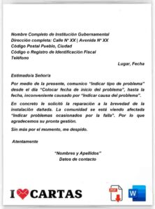 Carta de Petición Plantillas descargables en Word y PDF